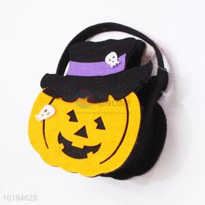 Popular Pumpkin Shaped Halloween Gift Candy Handbag for Children