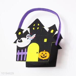 China Factory House Shape Halloween Gift Bag Candy Felt Bag for Kids