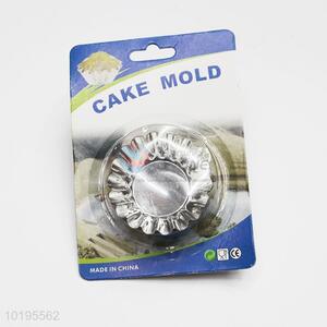 Flower shaped steel cupcake cake mold