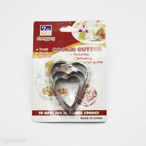 Lovely heart birthday cake cookie cutter mold