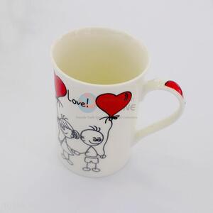 Best Selling High Quality Cartoon Lover Pattern Ceramic Cups