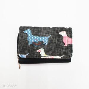 Wholesale Nice Dog Pattern PU Purse/Wallet for Daily Use