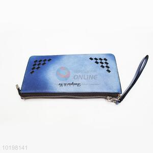 Promotional Wholesale Blue Rectangular Purse/Wallet for Daily Use