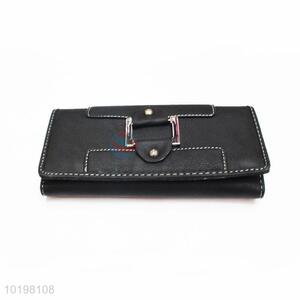 Factory Wholesale Black Rectangular Purse/Wallet for Daily Use