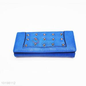 Wholesale Blue Rectangular Purse/Wallet for Daily Use