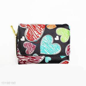 Nice Heart Pattern PU Purse/Wallet for Daily Use