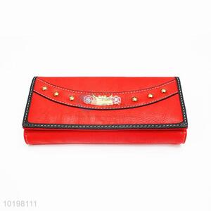 High Quality Red Rectangular Purse/Wallet for Daily Use