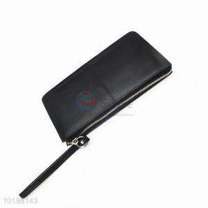 Decorative Black Rectangular Purse/Wallet for Daily Use