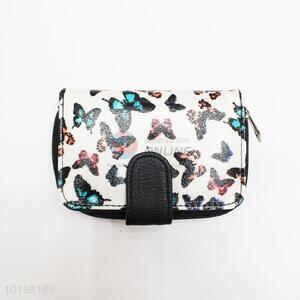 Competitive Price Butterfly Pattern PU Purse/Wallet for Daily Use