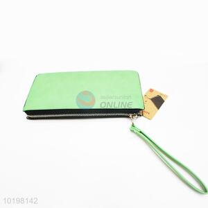 High Quality Green Rectangular Purse/Wallet for Daily Use