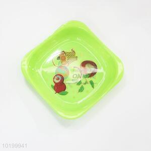 Low price square shaped plastic fruit plate