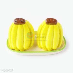 Banana Shaped Ceramic Printing Condiment Bottle