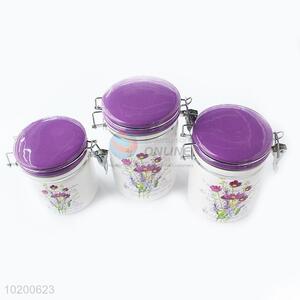 Floral Kitchen Storage Ceramic Can