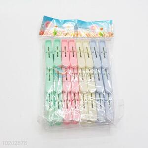 24 Pieces/Set Nice Design Cheap Laundry Folder Small Clip Plastic Clothespin