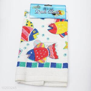 Cartoon design fish pattern 60g cotton towel