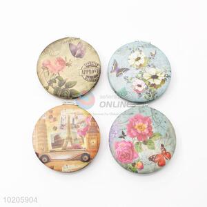 Wholesale Double Sided Flower Printed Makeup Mirror for Sale