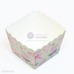 Monkey Pattern Disposable Cheese Cake Paper Cup