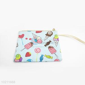 Cute Ice Cream and Candy Pattern Canvas Clutch Bag for Sale