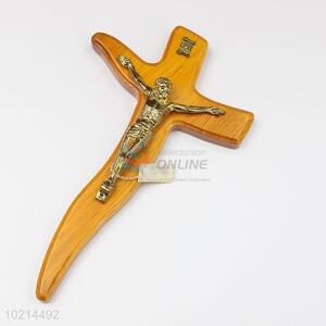 Hot sale custom wood crucifix with Jesus on cross