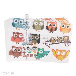 12 pieces cute owl placemat/cup mat set