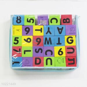 Cheap letter printed building block/DIY block toy