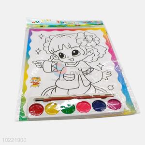 Top quality girl shape drawing paper for children