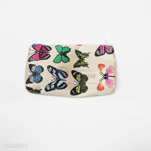 Beautiful Butterfly PVC <em>Cosmetic</em> <em>Bag</em> With Zipper Closure
