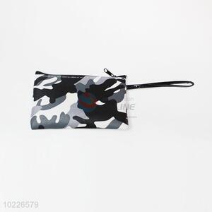 Promotional camouflage pvc leather cosmetic bag envelope clutch