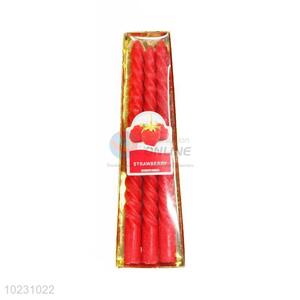 Fashion Design Long Thin Candle Strawberry Candle