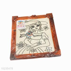 Best cheap high quality wooden-frame mud painting