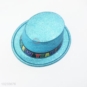 Wholesale PVC glitter blue party top hat