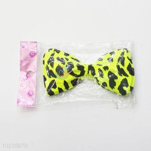 Hot sale yellow PVC bow tie