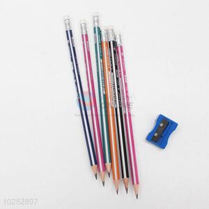 Low Price Drawing/Writing 12 Pcs HB Pencil with Sharpener