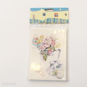 Colorful Flowers Pattern Paper Gift Cards Greeting Wishes Cards