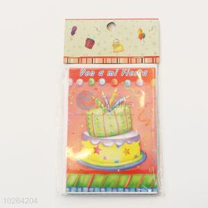 Cute Birthday Cake Pattern Paper Christmas Cards Greeting Wishes Cards