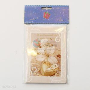 Exquisite Flower Pattern Paper Greeting Card/ Gift Card