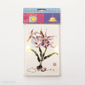 Beautiful Orchid Pattern Pattern Paper Birthday Greeting Card/Christmas Gift Card
