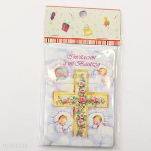 New Design Crucifix and Baby Pattern Greeting Card/Birthday Gift Card