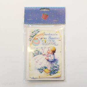 High Quality Lovely Baby Pattern Gift Cards Greeting Card for Birthday