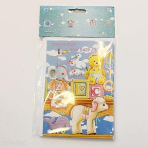 Exquisite Cartoon Animals Pattern Greeting Card Birthday Card Gift Card