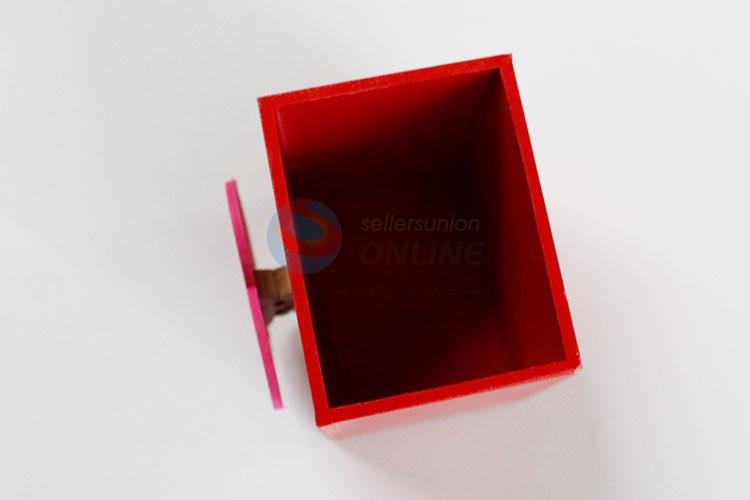 Simple Style Square Shaped Heart Decoration Pencil Holder