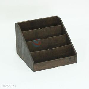 Vintage wooden <em>storage</em> <em>box</em> brown <em>storage</em> <em>box</em> for promotional 17.5*18*13cm