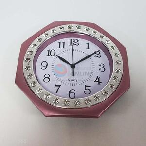 Wholesale high quality plastic irregular shape clock 22.5*22.5cm