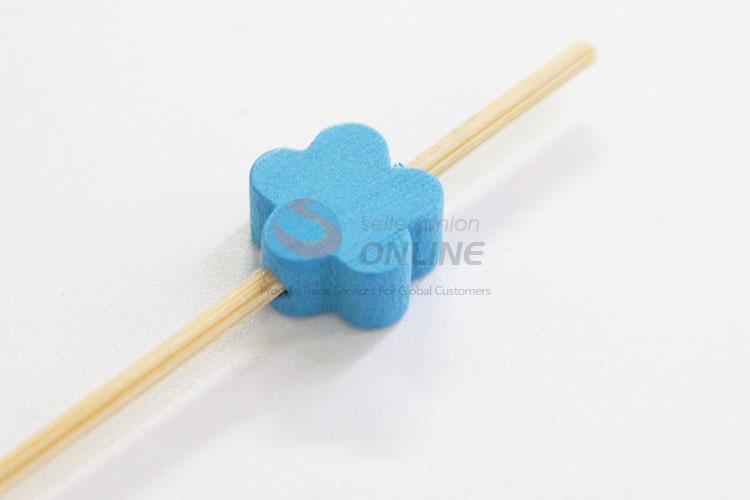 Normal best low price blue flower fruit toothpick