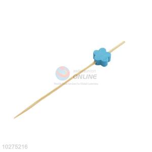 Normal best low price blue flower fruit toothpick