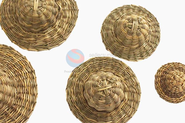 Promotional cool low price 5pcs straw hats