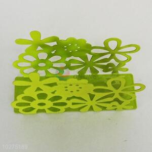 Hollow Out Flower Iron Paper Towel Holder