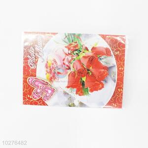 High quality promotional flower printed cover photo album
