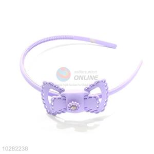 Popular Promotional Purple Bowknot Hair Clasp For Girls