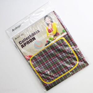 Factory Price Red Color Check Pattern Creative Absorbent <em>Aprons</em>
